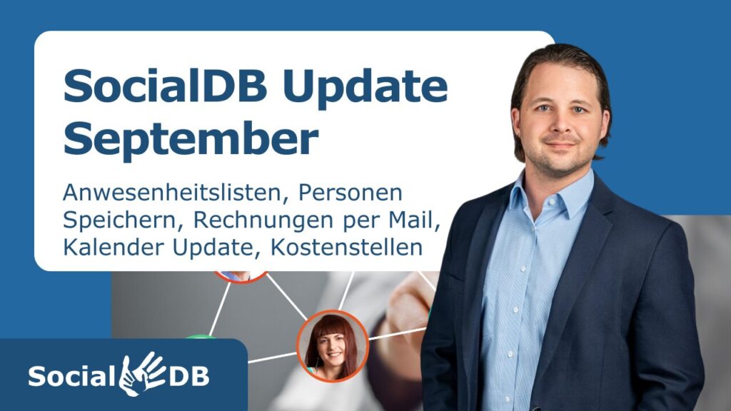 SocialDB Update September 2024 with new features and a picture of Ivo Gutleben suit.